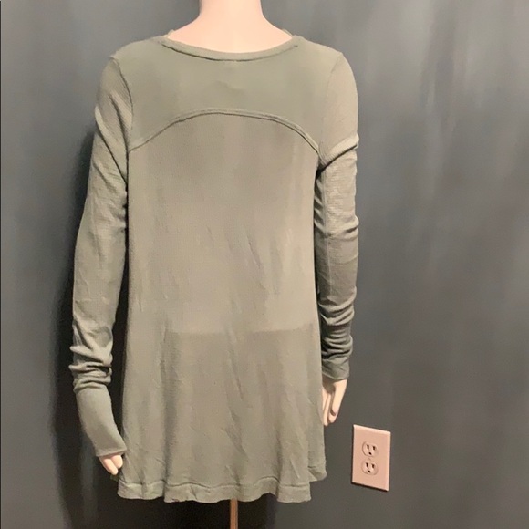 We the Free Malibu Mint Green Thermal Shirt Small - Picture 5 of 7
